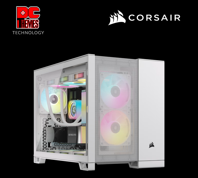 CORSAIR 2500D AIRFLOW Mid-Tower Dual Chamber PC Casing - White